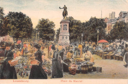 LUXEMBOURG - Place Du Marché - Tirage Couleurs - Précurseur Voyagé 1907 (voir Les 2 Scans) - Luxembourg - Ville