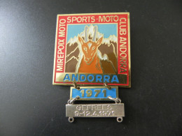 Old Badge Andorra - Mirepoix Moto Sports - Moto Club Andorra 1971 - Sin Clasificación