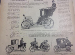 1898 LE CONCOURS FIACRES AUTOMOBILES - L'AUTOMOBILE CLUB DE FRANCE - CAB ELECTRIQUE DE JEANTAUD - LA VIE AU GRAND AIR - Tijdschriften - Voor 1900