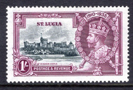 St Lucia 1935 KGV Silver Jubilee - 1/- Value HM (SG 112) - St.Lucia (...-1978)