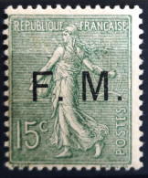 FRANCE                     F.M  3                     NEUF* - Militärische Franchisemarken