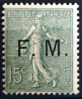 FRANCE                     F.M  3                     NEUF* - Sellos De Franquicias Militares