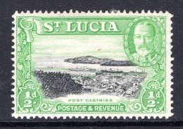 St Lucia 1936 KGV Pictorials - P.14 - ½d Port Castries HM (SG 113) - St.Lucia (...-1978)