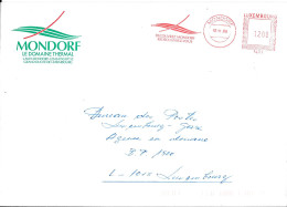 M159 - LUXEMBOURG - LETTRE DE MONDORF DU 13/11/89 - DOMAINE THERMAL - Franking Machines (EMA)