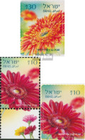 Israel 2390,2392 Mit Tab,2427 (kompl.Ausg.) Postfrisch 2014 Gerbera - Ungebraucht (mit Tabs)