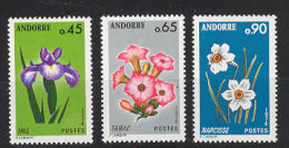 Andorra -Franc 1974 Flores Y=234-36 E=255-57 (**) - Unused Stamps