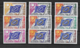 Francia 1963-71. YT = Ser 27-35 -  (**). Consejo De Eur - Neufs