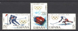 Spain 1968. JJOO Grenoble Ed 1851-53 (**) - Ongebruikt