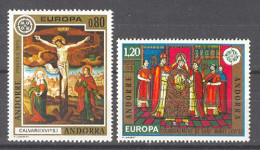 Andorra -Franc 1975 Europa. Y=243-44 E=264-65 (**) - Unused Stamps