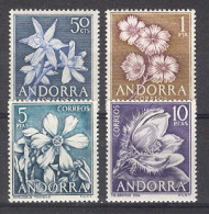 Andorra - 1966 - Flora E=68-71 S=58-61 (**) - Andere & Zonder Classificatie