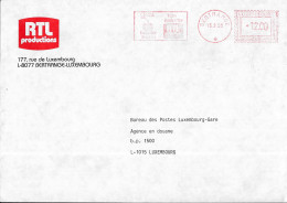 M157 - LUXEMBOURG - LETTRE DE BERTRANGE DU 15/02/99 - RTL PRODUCTIONS - Machines à Affranchir (EMA)