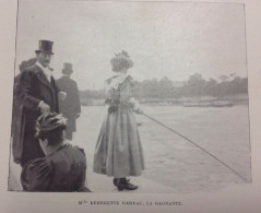 1898 CONCOURS DE PECHE À LA LIGNE SUR LES BERGES ENTRE LE PONT DE L'ALMA ET CELUI DES INVALIDES - LA VIE AU GRAND AIR - 1900 - 1949