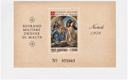 SMOM 10 FOGLIETTI  VARIETA NATALE 1978 NUMERAZIONE OLTRE LA TIRATURA UFFICIALE MNH - Malta (la Orden De)