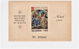 SMOM 10 FOGLIETTI  VARIETA NATALE 1978 NUMERAZIONE OLTRE LA TIRATURA UFFICIALE MNH - Malta (Orden Von)