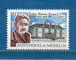 Saint Pierre Et Miquelon - YT N° 476 ** - Neuf Sans Charnière - 1987 - Nuevos