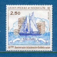 Saint Pierre Et Miquelon - YT N° 492 ** - Neuf Sans Charnière - 1988 - Neufs