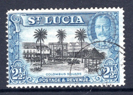 St Lucia 1936 KGV Pictorials - P.14 - 2½d Columbus Square Used (SG 117) - Ste Lucie (...-1978)