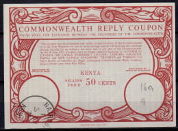 KENYA  Co20  50 CENTS Commonwealth Reply Coupon Reponse  IRC IAS  NAIROBI 03.12.74 - Kenya (1963-...)