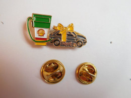 Beau Pin's , Auto Peugeot , Location Hertz , Shell - Peugeot