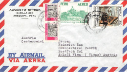 PERU - AIRMAIL 19?? Arequiba - WIEN/AT / 6217 - Perù