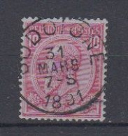 BELGIË - OBP - 1884/91 - Nr 46 T0 (JODOIGNE) - Coba + 2.00 € - 1884-1891 Leopoldo II