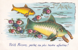 CARTE FANTAISIE 1 AVRIL CARTE A SYSTEME - 1er Avril - Poisson D'avril