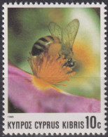 1989 Zypern, ** Mi:CY 723, Sn:CY 730, Yt:CY 721, Sg:CY 749, European Honeybee (Apis Mellifica), Bienen - Api