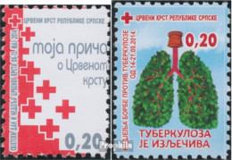 Bosnien - Serbische Republ. Z34A,Z35A (kompl.Ausg.) Zwangszuschlagsmarken Postfrisch 2014 Rotes Kreuz - Serbie