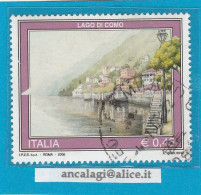 USATI ITALIA 2006 - Ref.1000A "TURISTICA, Lago Di Como" 1 Val. - - 2001-10: Usados