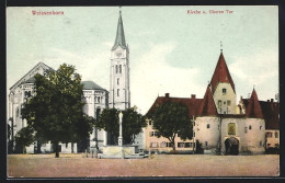 AK Weissenhorn, Kirche Und Oberes Tor  - Weissenhorn