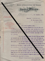 Lettre - Bois D'Industrie En Gros - Louis Meyer - Strasbourg - 1908 - 1900 – 1949