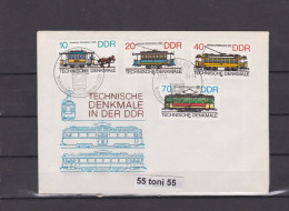 1986 -Transport  TRAM (TRAMWAY )    FDC   DDR ( Germany ) - 1981-1990