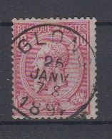 BELGIË - OBP - 1884/91 - Nr 46 T0 (GLONS) - Coba + 4.00 € - 1884-1891 Leopold II.