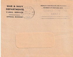 New York 1943, War & Navy Departments - Storia Postale