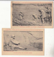 2 Cartes France 59 - Caudry - Bas Reliefs Du Monument Aux Morts De La Grande Guerre -  PRIX FIXE - ( Cd073) - Caudry