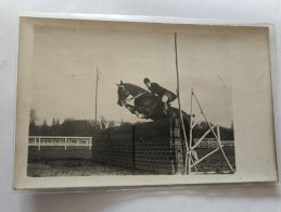 CPA -  Hippisme équitation Saut D'obstacle Mr Cabourg ? - Ippica