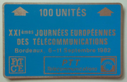 FRANC - Landis & Gyr - FITCE - XXI Journees Europeennes Des Tele - Bordeaux Sep 1982 - 100 Units - A16 - Mint - Ad Uso Interno