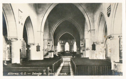 Alderney, C.I.-Interior Of St. Annes Church- Real Photograph-ile Aurigny,(Bought In Alderney 1/9/36 -written On Reverse) - Kirchen U. Kathedralen