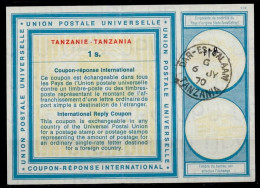 TANZANIE TANZANIA  Vi19  1s.  International Reply Coupon Reponse Antwortschein IRC IAS  DAR-ES-SALAAM 06.07.70 - Tanzania (1964-...)