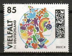 BRD 2022  Mi.Nr. 3727 , VIELFALT - Nassklebend - Gestempelt / Fine Used / (o) - Gebraucht