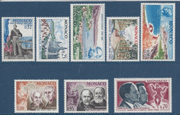 Monaco - YT N° 690 à 697 ** - Neuf Sans Charnière - 1966 - Nuevos