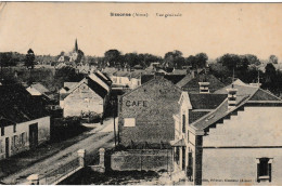 Sissonne Vue Générale ( Café , église , Rue, Timbrée En 1913 - Sissonne