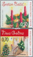 Bosnien - Kroat. Post Mostar 221-222 (kompl.Ausg.) Postfrisch 2007 Weihnachten - Bosnien-Herzegowina