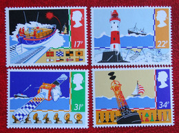 SAFETY AT SEA Lighthouse Leuchturm (Mi 1031-1034) 1985 POSTFRIS MNH ** ENGLAND GRANDE-BRETAGNE GB GREAT BRITAIN - Unused Stamps