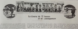 1898 CYCLISME LA COURSE DES 72 HEURES ET SES CONSÉQUENCES - VÉLODROME DU PARC DES PRINCES - LA VIE AU GRAND AIR - Riviste - Ante 1900