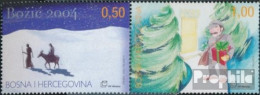 Bosnien - Kroat. Post Mostar 140-141 Paar (kompl.Ausg.) Postfrisch 2004 Weihnachten - Bosnien-Herzegowina