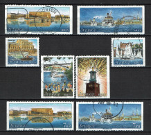 Sweden 1998 - Yv 2032/37 + 2038/39 - Stockholm, Ville Sur L'eau, Bateaux, Voiliers, Palais - Complete  - Used - Used Stamps