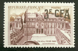 1958 REUNION PALAIS DE L’ÉLYSÉE SURCHARGÉ CFA - NEUF** - Unused Stamps