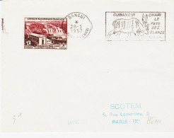 Oubangui Chari , De Bangui  En 1957 TB - Covers & Documents