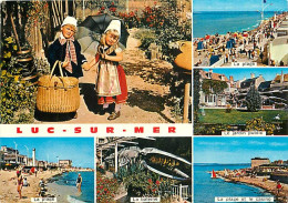 14 - Luc Sur Mer - Multivues - Enfants - Folklore - CPM - Voir Scans Recto-Verso - Luc Sur Mer